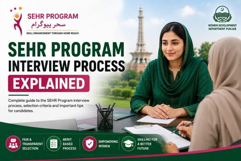 SEHR Program interview process explained for 2026 women applicants in Punjab